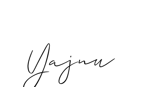 Yajnu stylish signature style. Best Handwritten Sign (Allison_Script) for my name. Handwritten Signature Collection Ideas for my name Yajnu. Yajnu signature style 2 images and pictures png