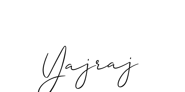 How to make Yajraj signature? Allison_Script is a professional autograph style. Create handwritten signature for Yajraj name. Yajraj signature style 2 images and pictures png