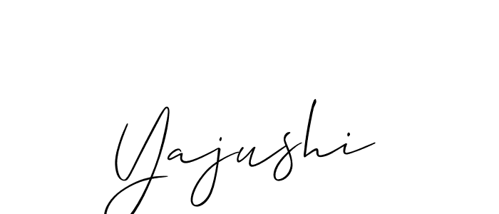 The best way (Allison_Script) to make a short signature is to pick only two or three words in your name. The name Yajushi include a total of six letters. For converting this name. Yajushi signature style 2 images and pictures png