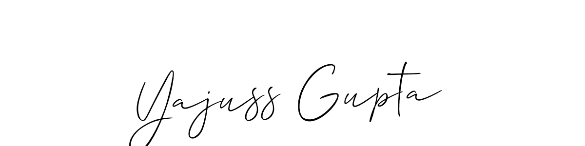 Yajuss Gupta stylish signature style. Best Handwritten Sign (Allison_Script) for my name. Handwritten Signature Collection Ideas for my name Yajuss Gupta. Yajuss Gupta signature style 2 images and pictures png