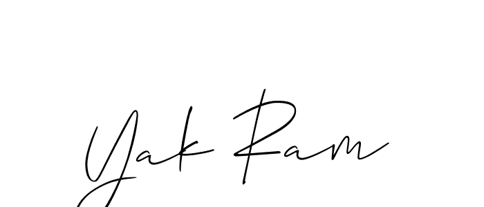 Similarly Allison_Script is the best handwritten signature design. Signature creator online .You can use it as an online autograph creator for name Yak Ram. Yak Ram signature style 2 images and pictures png