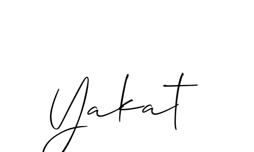 Make a beautiful signature design for name Yakat. Use this online signature maker to create a handwritten signature for free. Yakat signature style 2 images and pictures png