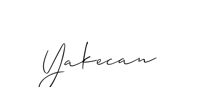 if you are searching for the best signature style for your name Yakecan. so please give up your signature search. here we have designed multiple signature styles  using Allison_Script. Yakecan signature style 2 images and pictures png