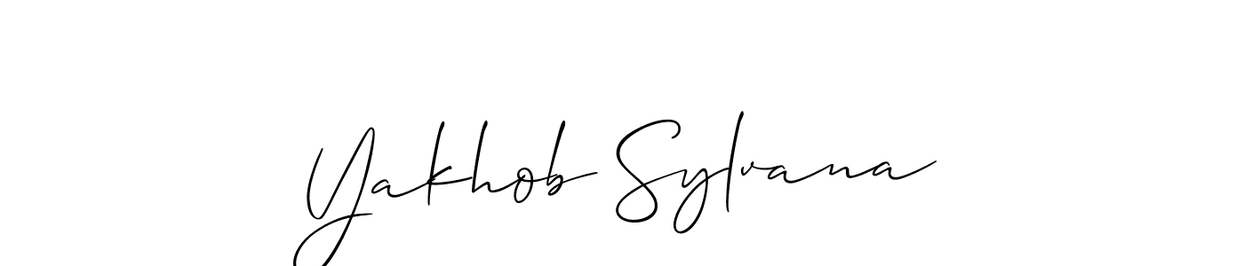 Create a beautiful signature design for name Yakhob Sylvana. With this signature (Allison_Script) fonts, you can make a handwritten signature for free. Yakhob Sylvana signature style 2 images and pictures png