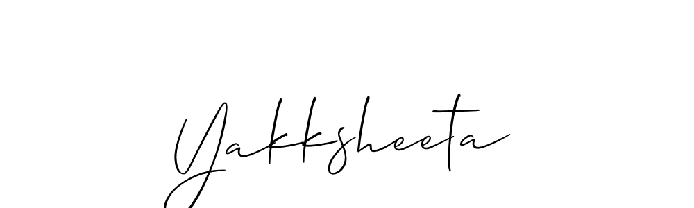 Make a beautiful signature design for name Yakksheeta. Use this online signature maker to create a handwritten signature for free. Yakksheeta signature style 2 images and pictures png