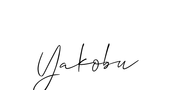 How to make Yakobu name signature. Use Allison_Script style for creating short signs online. This is the latest handwritten sign. Yakobu signature style 2 images and pictures png