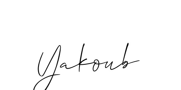 Best and Professional Signature Style for Yakoub. Allison_Script Best Signature Style Collection. Yakoub signature style 2 images and pictures png