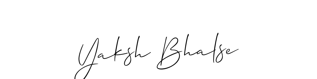 Similarly Allison_Script is the best handwritten signature design. Signature creator online .You can use it as an online autograph creator for name Yaksh Bhalse. Yaksh Bhalse signature style 2 images and pictures png