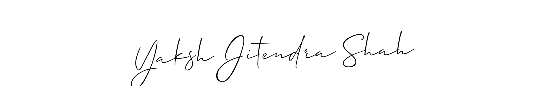if you are searching for the best signature style for your name Yaksh Jitendra Shah. so please give up your signature search. here we have designed multiple signature styles  using Allison_Script. Yaksh Jitendra Shah signature style 2 images and pictures png