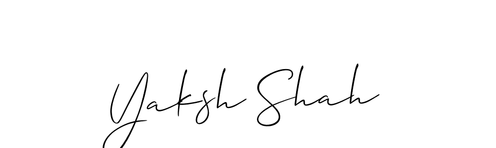 It looks lik you need a new signature style for name Yaksh Shah. Design unique handwritten (Allison_Script) signature with our free signature maker in just a few clicks. Yaksh Shah signature style 2 images and pictures png