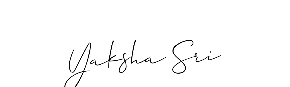 Also You can easily find your signature by using the search form. We will create Yaksha Sri name handwritten signature images for you free of cost using Allison_Script sign style. Yaksha Sri signature style 2 images and pictures png