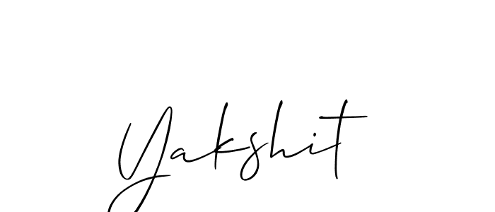 if you are searching for the best signature style for your name Yakshit. so please give up your signature search. here we have designed multiple signature styles  using Allison_Script. Yakshit signature style 2 images and pictures png