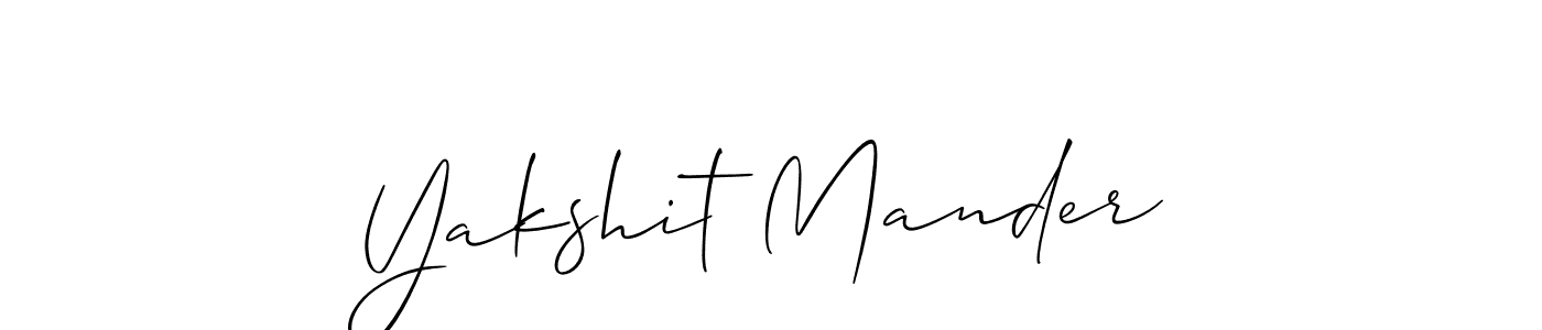 if you are searching for the best signature style for your name Yakshit Mander. so please give up your signature search. here we have designed multiple signature styles  using Allison_Script. Yakshit Mander signature style 2 images and pictures png