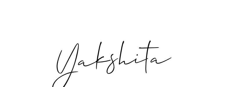 The best way (Allison_Script) to make a short signature is to pick only two or three words in your name. The name Yakshita include a total of six letters. For converting this name. Yakshita signature style 2 images and pictures png