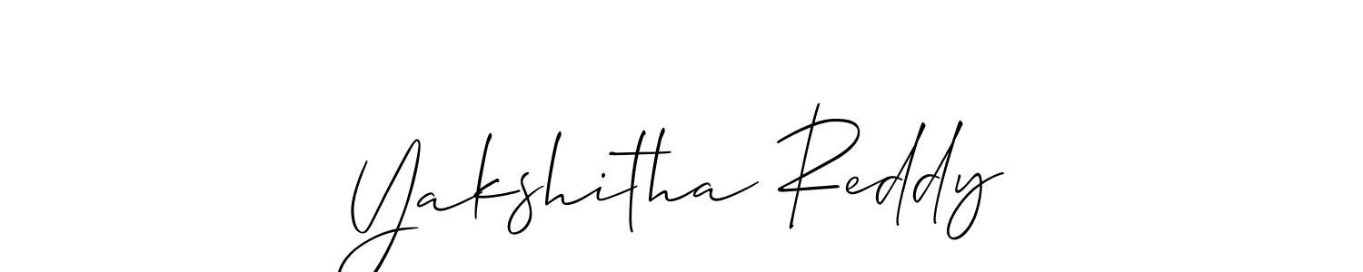 Use a signature maker to create a handwritten signature online. With this signature software, you can design (Allison_Script) your own signature for name Yakshitha Reddy. Yakshitha Reddy signature style 2 images and pictures png
