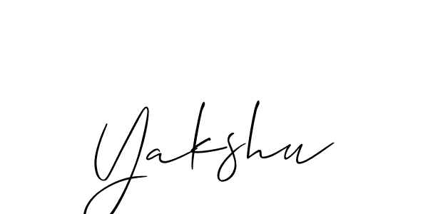 Best and Professional Signature Style for Yakshu. Allison_Script Best Signature Style Collection. Yakshu signature style 2 images and pictures png