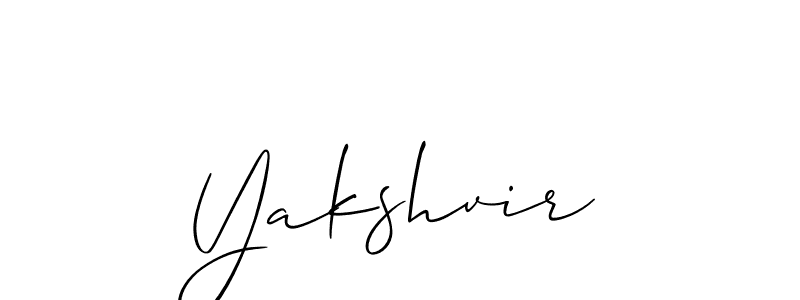 Also we have Yakshvir name is the best signature style. Create professional handwritten signature collection using Allison_Script autograph style. Yakshvir signature style 2 images and pictures png