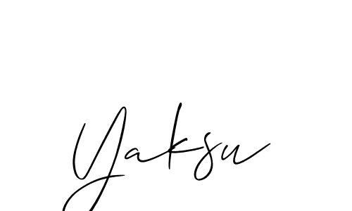 Best and Professional Signature Style for Yaksu. Allison_Script Best Signature Style Collection. Yaksu signature style 2 images and pictures png