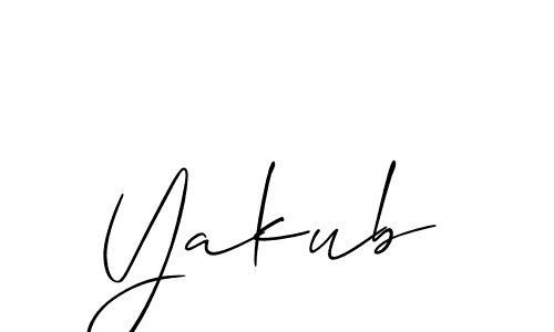 You should practise on your own different ways (Allison_Script) to write your name (Yakub) in signature. don't let someone else do it for you. Yakub signature style 2 images and pictures png
