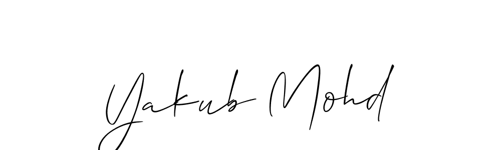 Allison_Script is a professional signature style that is perfect for those who want to add a touch of class to their signature. It is also a great choice for those who want to make their signature more unique. Get Yakub Mohd name to fancy signature for free. Yakub Mohd signature style 2 images and pictures png