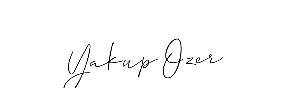 Yakup Ozer stylish signature style. Best Handwritten Sign (Allison_Script) for my name. Handwritten Signature Collection Ideas for my name Yakup Ozer. Yakup Ozer signature style 2 images and pictures png