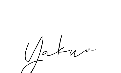 How to make Yakuv name signature. Use Allison_Script style for creating short signs online. This is the latest handwritten sign. Yakuv signature style 2 images and pictures png
