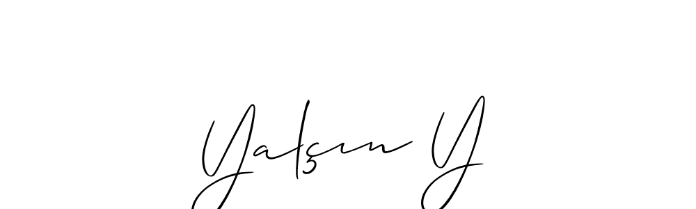 Make a short Yalçın Y signature style. Manage your documents anywhere anytime using Allison_Script. Create and add eSignatures, submit forms, share and send files easily. Yalçın Y signature style 2 images and pictures png