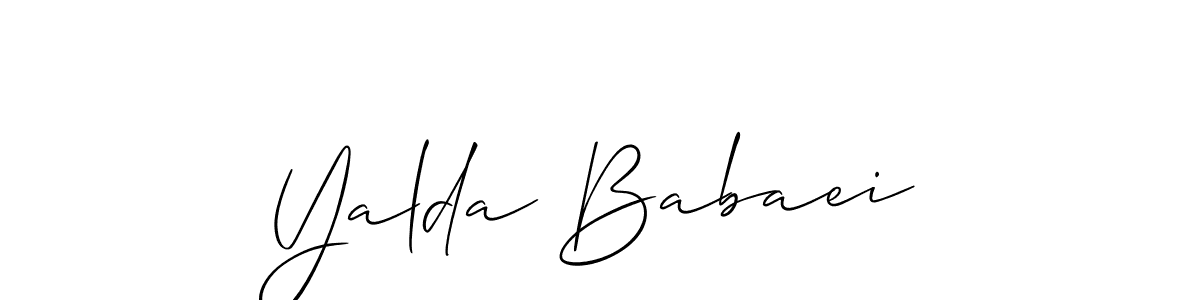 Here are the top 10 professional signature styles for the name Yalda Babaei. These are the best autograph styles you can use for your name. Yalda Babaei signature style 2 images and pictures png