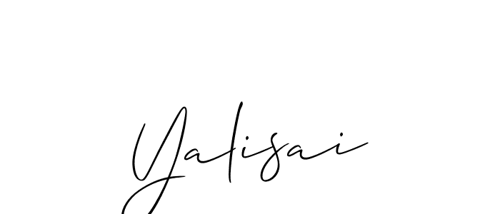 Also we have Yalisai name is the best signature style. Create professional handwritten signature collection using Allison_Script autograph style. Yalisai signature style 2 images and pictures png