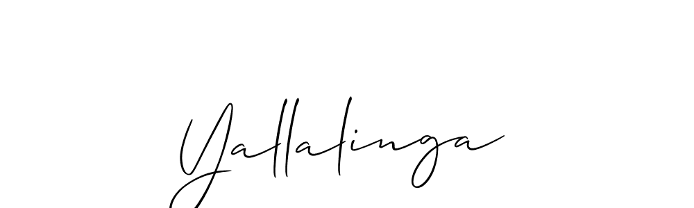 You should practise on your own different ways (Allison_Script) to write your name (Yallalinga) in signature. don't let someone else do it for you. Yallalinga signature style 2 images and pictures png