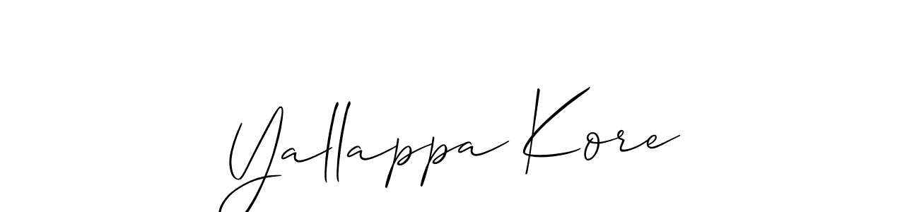 Once you've used our free online signature maker to create your best signature Allison_Script style, it's time to enjoy all of the benefits that Yallappa Kore name signing documents. Yallappa Kore signature style 2 images and pictures png