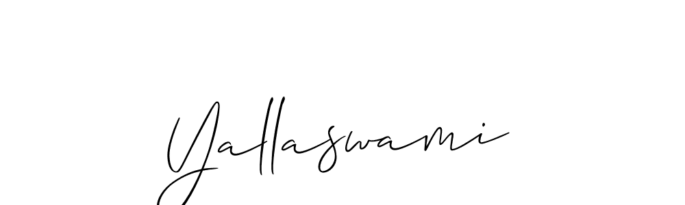 How to make Yallaswami name signature. Use Allison_Script style for creating short signs online. This is the latest handwritten sign. Yallaswami signature style 2 images and pictures png