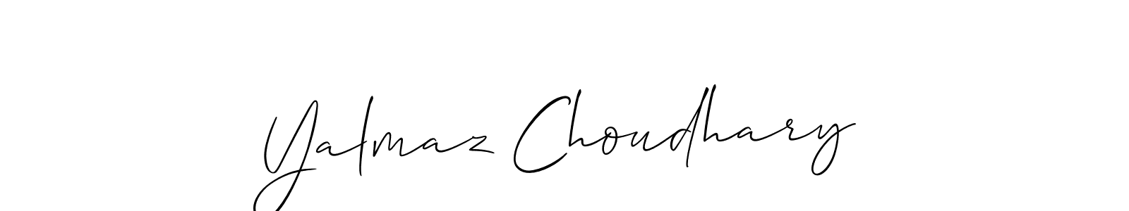 Also we have Yalmaz Choudhary name is the best signature style. Create professional handwritten signature collection using Allison_Script autograph style. Yalmaz Choudhary signature style 2 images and pictures png
