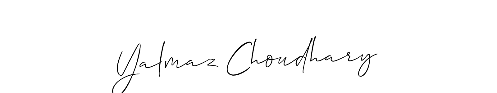 Make a beautiful signature design for name Yalmaz Choudhary. Use this online signature maker to create a handwritten signature for free. Yalmaz Choudhary signature style 2 images and pictures png