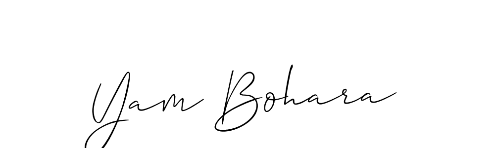 Make a beautiful signature design for name Yam Bohara. Use this online signature maker to create a handwritten signature for free. Yam Bohara signature style 2 images and pictures png