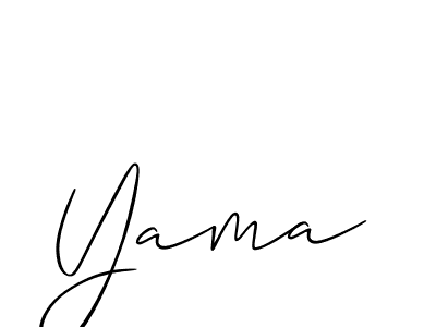 Yama stylish signature style. Best Handwritten Sign (Allison_Script) for my name. Handwritten Signature Collection Ideas for my name Yama. Yama signature style 2 images and pictures png