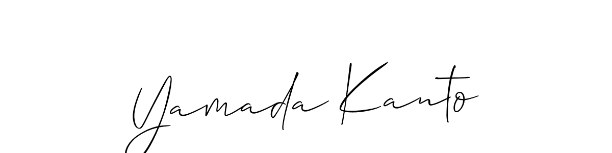 The best way (Allison_Script) to make a short signature is to pick only two or three words in your name. The name Yamada Kanto include a total of six letters. For converting this name. Yamada Kanto signature style 2 images and pictures png