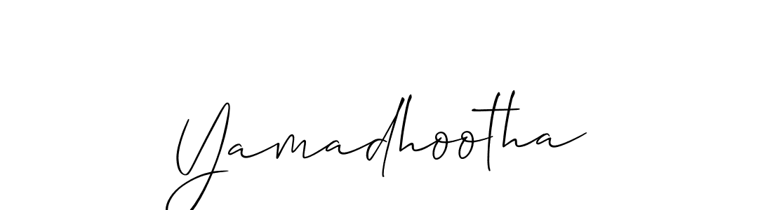Similarly Allison_Script is the best handwritten signature design. Signature creator online .You can use it as an online autograph creator for name Yamadhootha. Yamadhootha signature style 2 images and pictures png