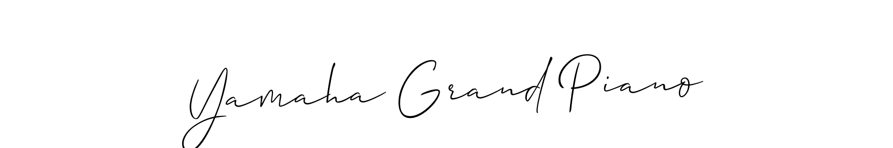 Best and Professional Signature Style for Yamaha Grand Piano. Allison_Script Best Signature Style Collection. Yamaha Grand Piano signature style 2 images and pictures png