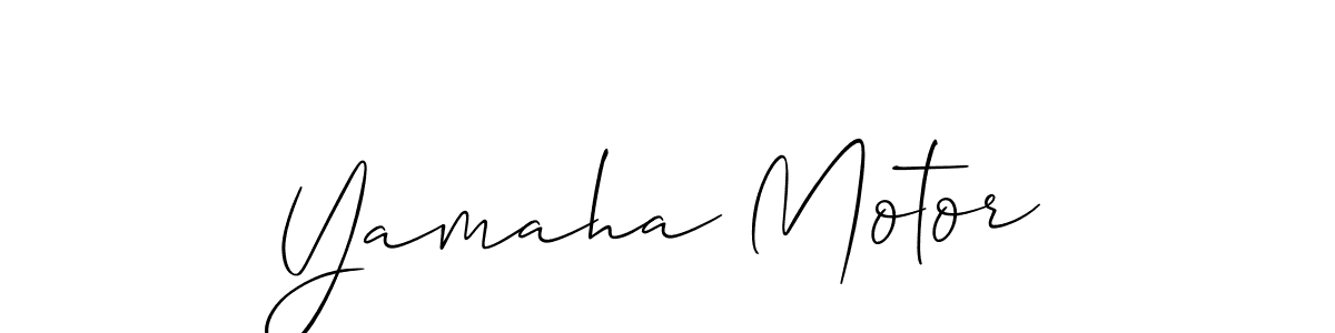 Yamaha Motor stylish signature style. Best Handwritten Sign (Allison_Script) for my name. Handwritten Signature Collection Ideas for my name Yamaha Motor. Yamaha Motor signature style 2 images and pictures png