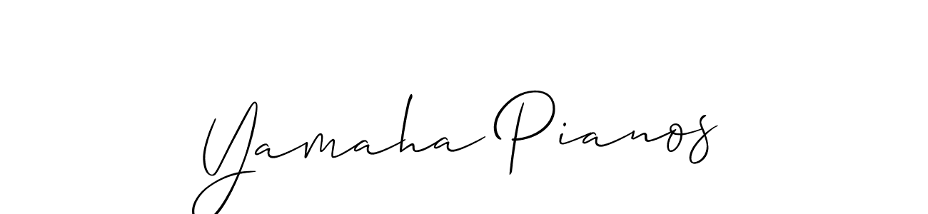 See photos of Yamaha Pianos official signature by Spectra . Check more albums & portfolios. Read reviews & check more about Allison_Script font. Yamaha Pianos signature style 2 images and pictures png