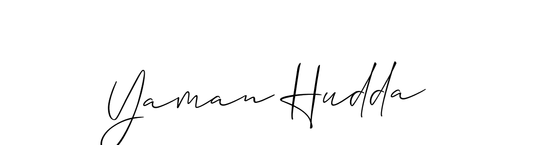 You should practise on your own different ways (Allison_Script) to write your name (Yaman Hudda) in signature. don't let someone else do it for you. Yaman Hudda signature style 2 images and pictures png