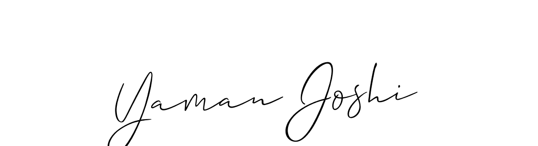 Yaman Joshi stylish signature style. Best Handwritten Sign (Allison_Script) for my name. Handwritten Signature Collection Ideas for my name Yaman Joshi. Yaman Joshi signature style 2 images and pictures png