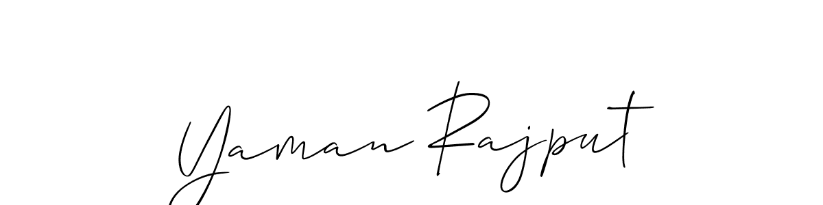 The best way (Allison_Script) to make a short signature is to pick only two or three words in your name. The name Yaman Rajput include a total of six letters. For converting this name. Yaman Rajput signature style 2 images and pictures png