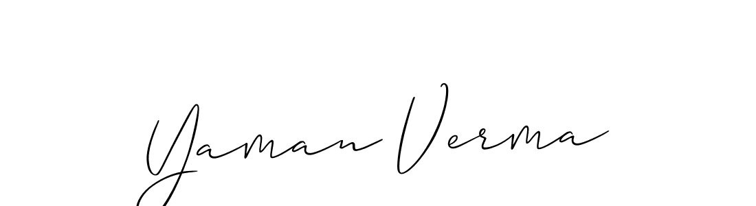 You should practise on your own different ways (Allison_Script) to write your name (Yaman Verma) in signature. don't let someone else do it for you. Yaman Verma signature style 2 images and pictures png