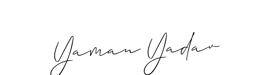 Yaman Yadav stylish signature style. Best Handwritten Sign (Allison_Script) for my name. Handwritten Signature Collection Ideas for my name Yaman Yadav. Yaman Yadav signature style 2 images and pictures png