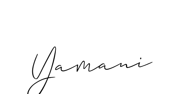 You should practise on your own different ways (Allison_Script) to write your name (Yamani) in signature. don't let someone else do it for you. Yamani signature style 2 images and pictures png