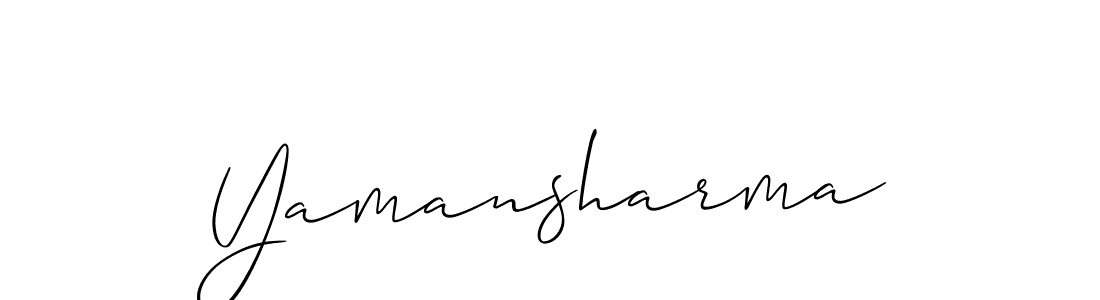 How to Draw Yamansharma signature style? Allison_Script is a latest design signature styles for name Yamansharma. Yamansharma signature style 2 images and pictures png