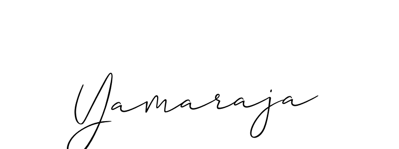 How to make Yamaraja signature? Allison_Script is a professional autograph style. Create handwritten signature for Yamaraja name. Yamaraja signature style 2 images and pictures png