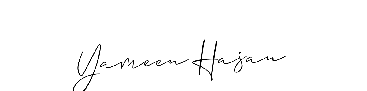 Once you've used our free online signature maker to create your best signature Allison_Script style, it's time to enjoy all of the benefits that Yameen Hasan name signing documents. Yameen Hasan signature style 2 images and pictures png